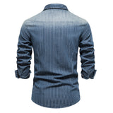 Chemise homme rayée à poches