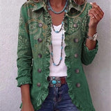 Cosima | Veste bohème paisley à volants