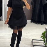 Camille™ – Mini-robe élégante au confort scintillant
