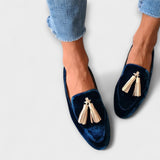 Pauline | Mocassins vintage avec franges