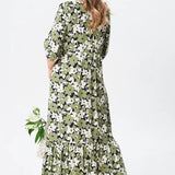 Florine™ — Robe midi florale élégante et féminine