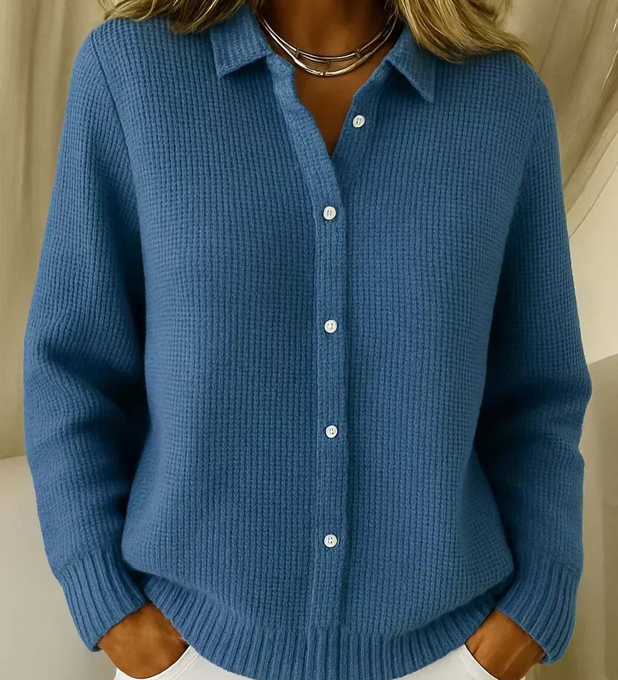 Katrina | Veste en tricot structurée avec boutons