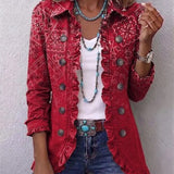Gaia | Veste bohème paisley ombrée à volants
