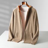 Gilet homme zippé à capuche