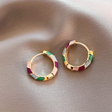 Birthe | Boucles d'oreilles en ton doré chaud
