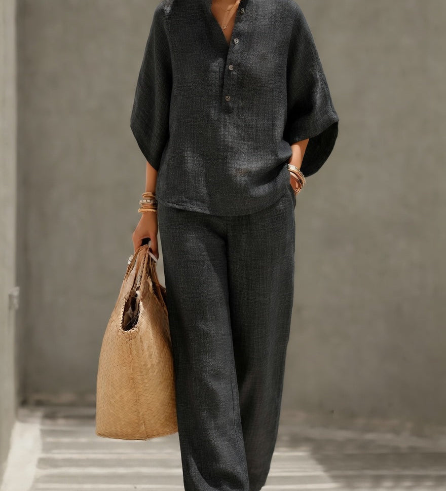 Floriane™ — Ensemble deux pièces élégant au style naturel