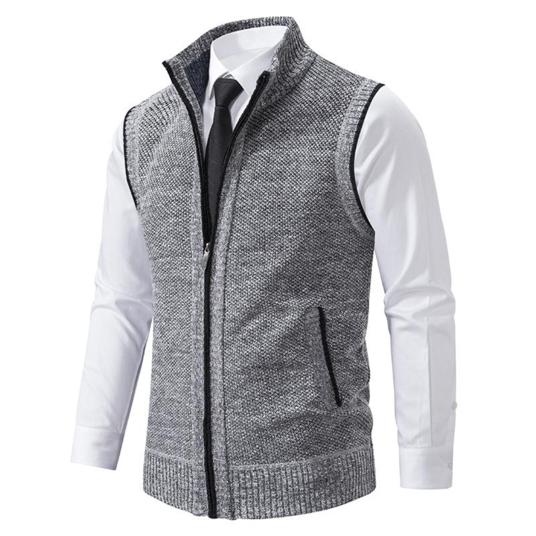 LAURENT MONACO | GILET EN MAILLE CLASSIQUE