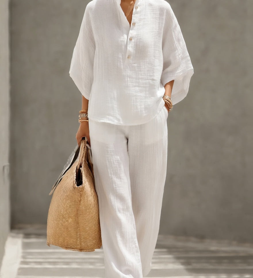 Floriane™ — Ensemble deux pièces élégant au style naturel