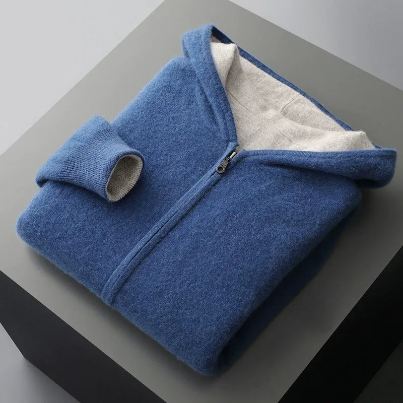LAURENT MONACO | SWEAT EN LAINE AVEC CAPUCHE POUR HOMME