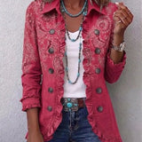 Isotta | Veste paisley vintage à volants