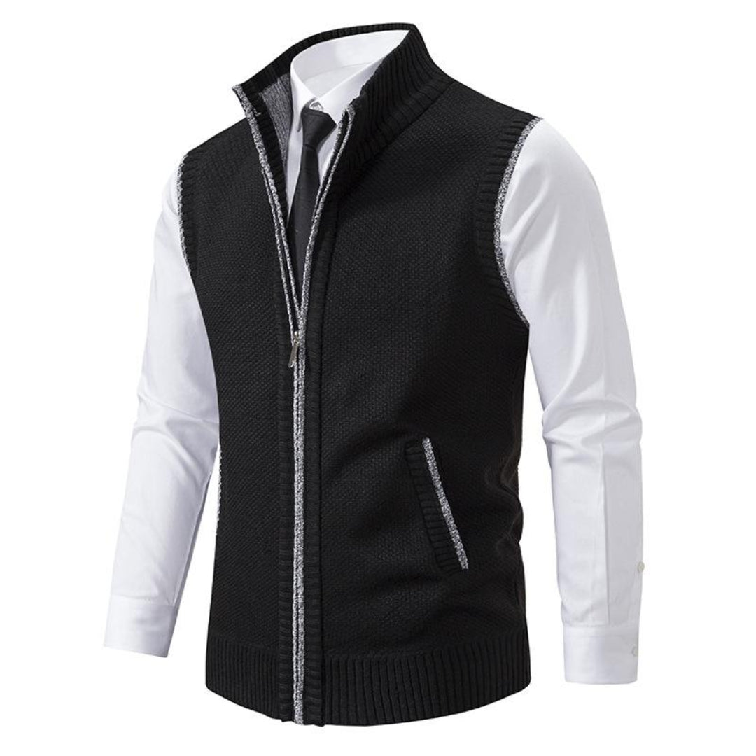 LAURENT MONACO | GILET EN MAILLE CLASSIQUE