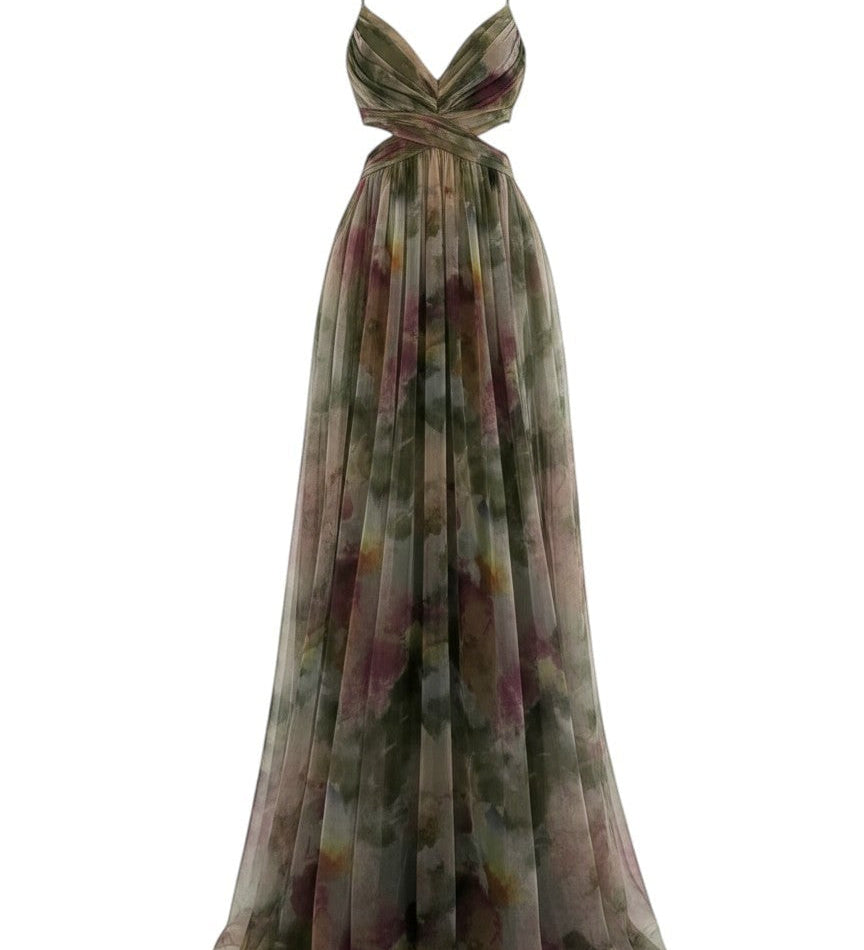 Émilienne™ — Robe longue artistique à effet fluide