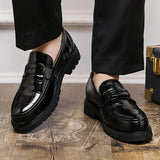 Mocassins habillés homme à boucle