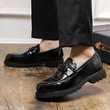 Mocassins habillés homme à boucle