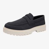 Mocassins homme avec double bride sur le dessus
