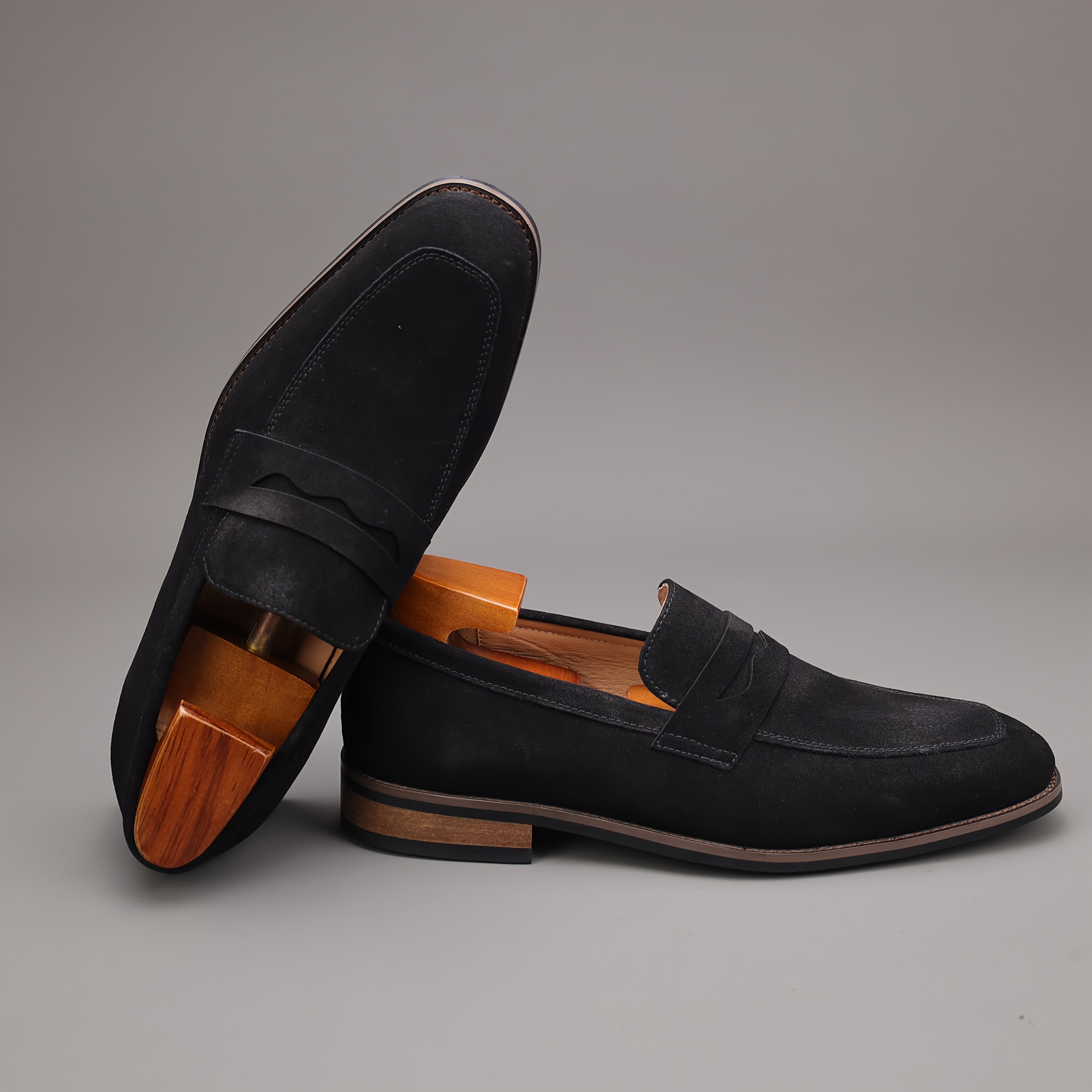 Mocassins homme à bande