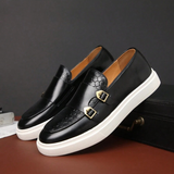 Mocassins homme à boucles