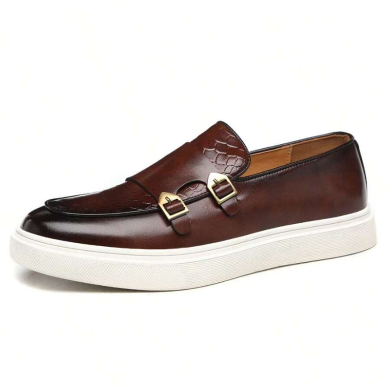 Mocassins homme à boucles