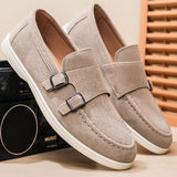 Mocassins homme à boucles doubles