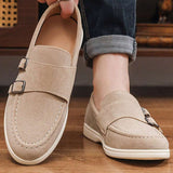 Mocassins homme à boucles doubles