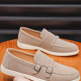 Mocassins homme à boucles doubles