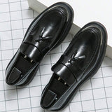 Mocassins homme à bride frangée