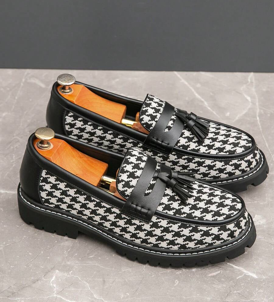 Mocassins homme à bride frangée