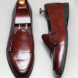 Mocassins homme à brides double boucle