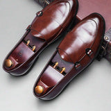 Mocassins homme à brides double boucle