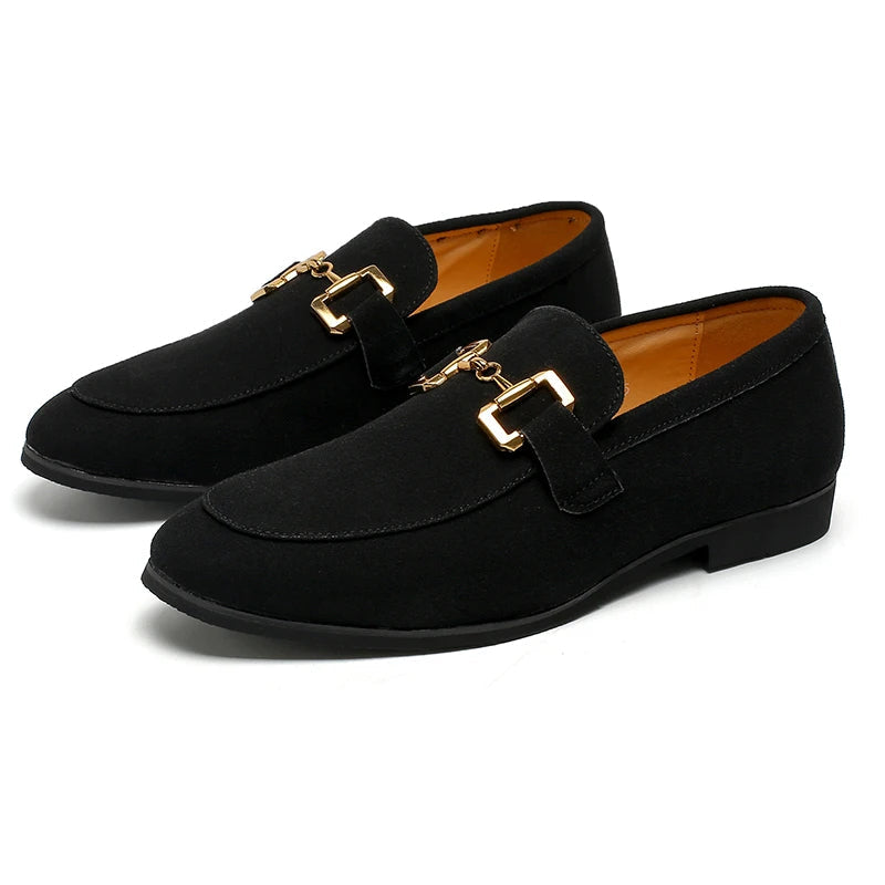 Mocassins homme à détail métallique