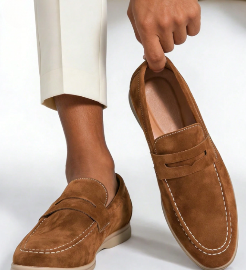 Mocassins homme à empeigne unie