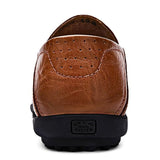 Mocassins homme à enfiler perforées