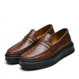 Mocassins homme à plateforme légère