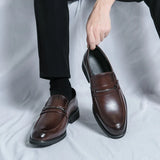 Mocassins homme barrette métallique