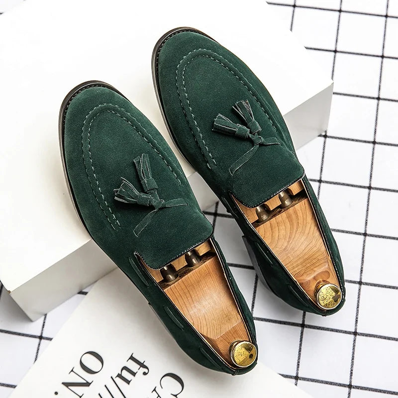 Mocassins homme dessus structuré