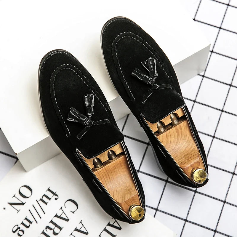 Mocassins homme dessus structuré