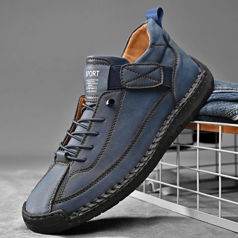 Chaussures homme à lacets bande élastique