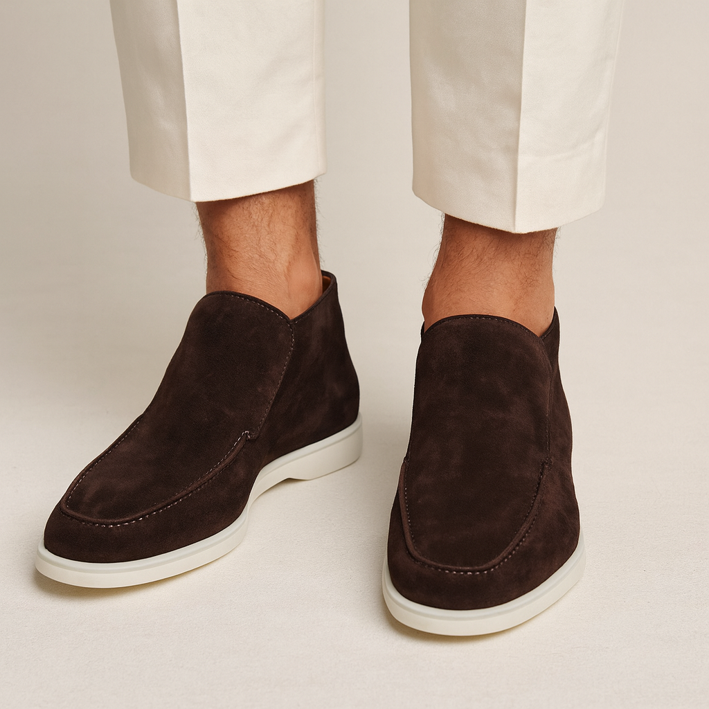 Mocassins homme montants à enfiler