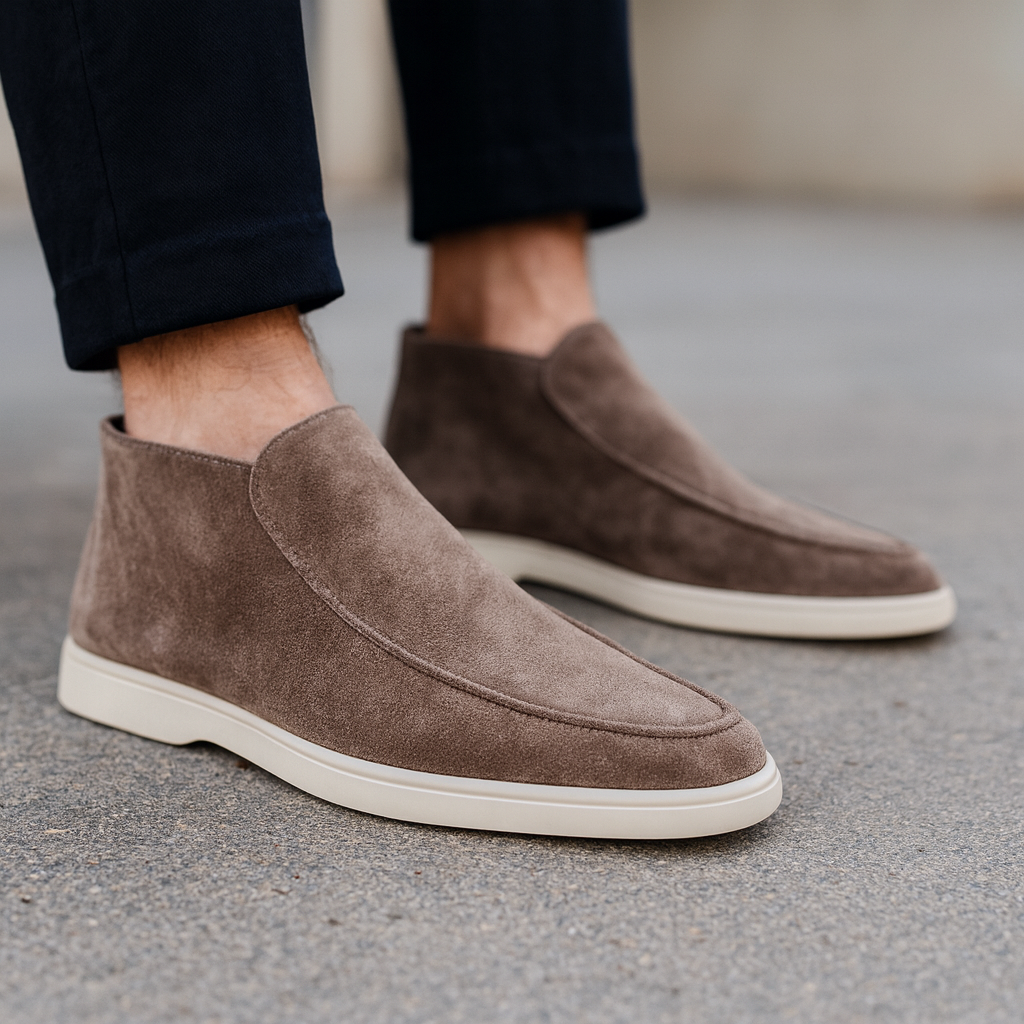 Mocassins homme montants à enfiler