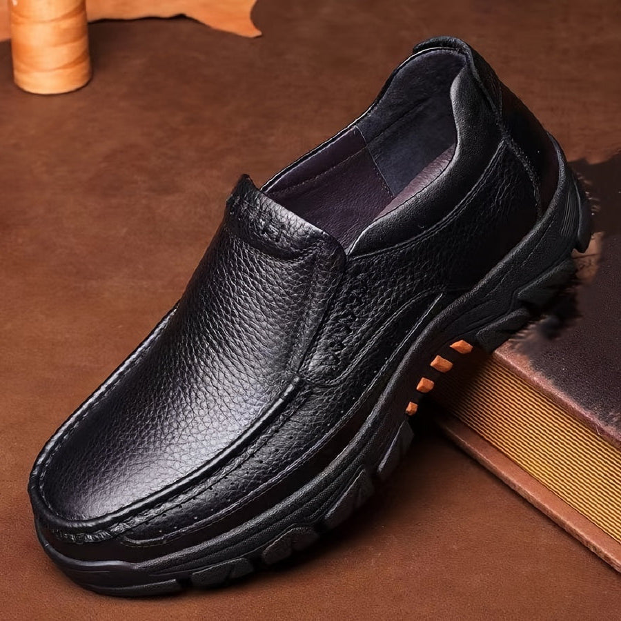 Mocassins homme surpiqûres contrastées