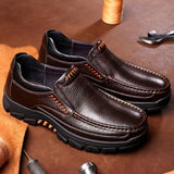 Mocassins homme surpiqûres contrastées