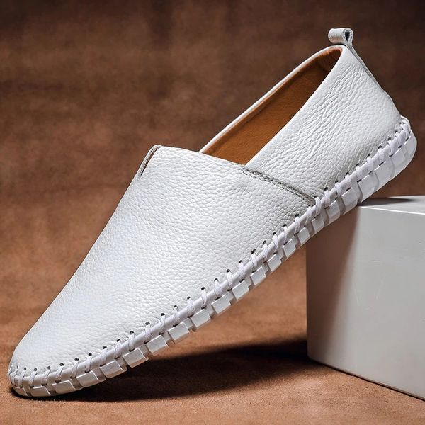 Mocassins homme texturés à enfiler