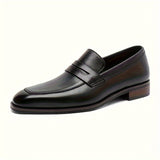 Mocassins penny homme à bout allongé