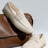Mocassins penny homme à bout tablier