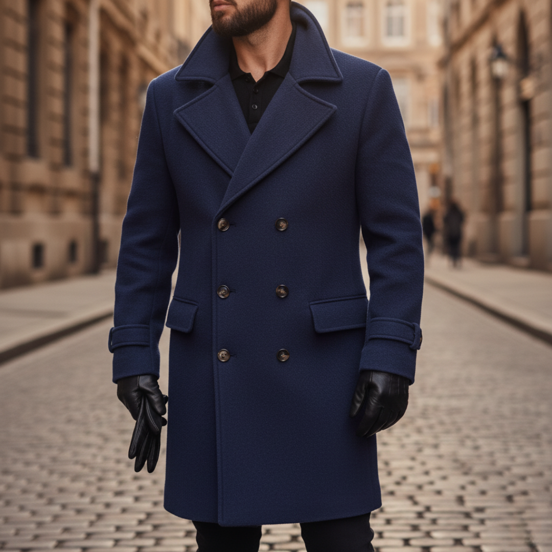 LAURENT MONACO | MANTEAU CLASSIQUE EN LAINE POUR HOMME
