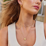 Collier à chaîne avec perles
