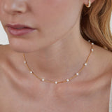 Collier à chaîne avec perles