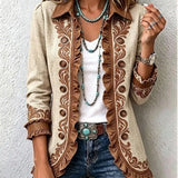 Ottavia | Veste bohème fleurie vintage à volants