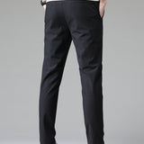 Pantalon droit à taille élastique pour homme