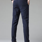 Pantalon droit à taille élastique pour homme